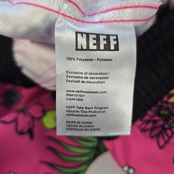 Disney Neff Mickey Mouse Mens Pink Small Drawstring Swim Shorts - Picture 7 of 9